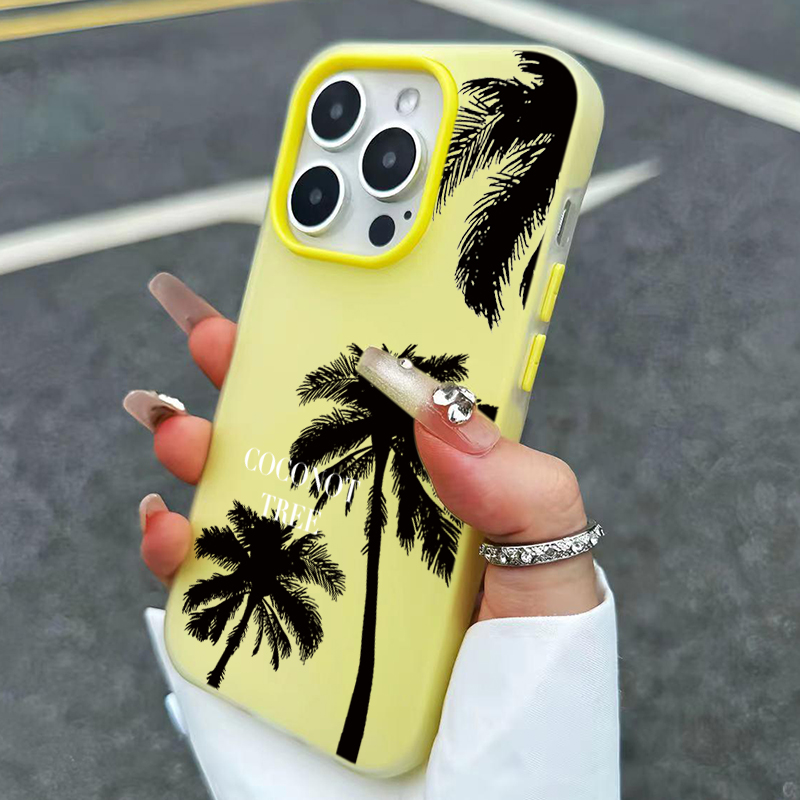 Phone Cases Designer - Coconut Tree Pattern Design Phone Case