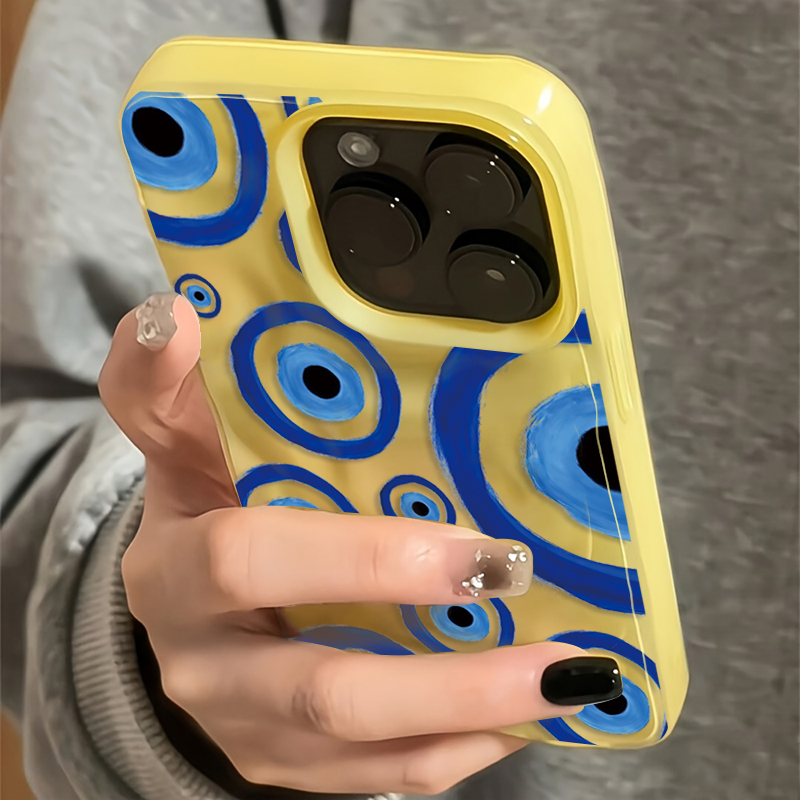 Phone Cases Designer - Retro Blue Eye Design TPU Phone