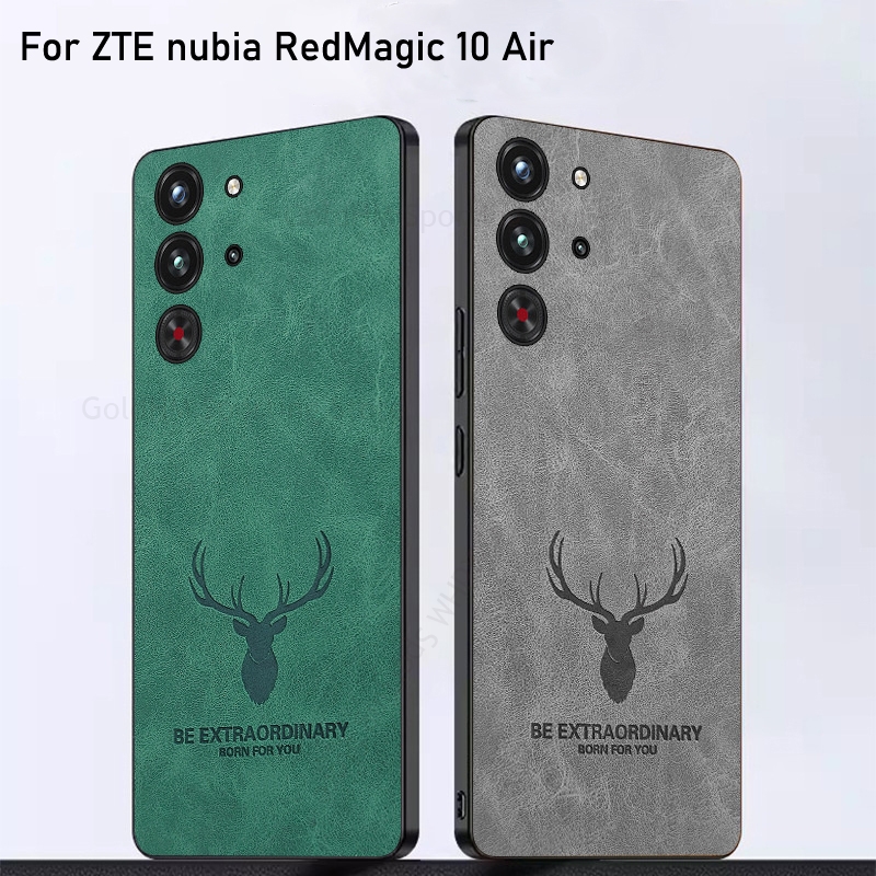 Phone Cases Red Deer - 3D Cartoon Elk Deer Head Leather