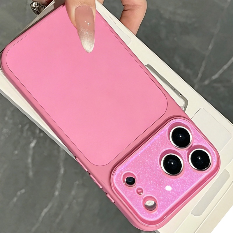 Glitter Shockproof Case - Luxury Aurora Camera Glitter Liquid Silicone