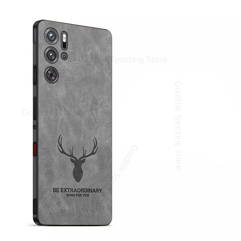 Phone Cases Red Deer - 3D Cartoon Head Elk Deer Leather