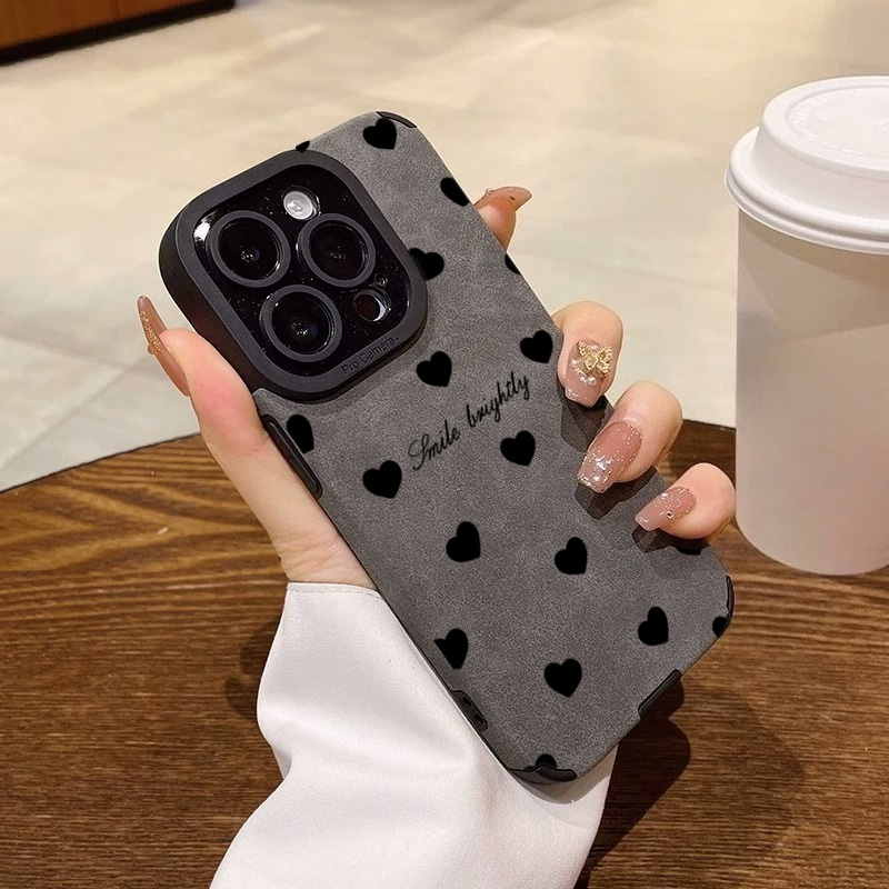 Phone Cases Like Loopy - New Luxury Black Love Heart Soft