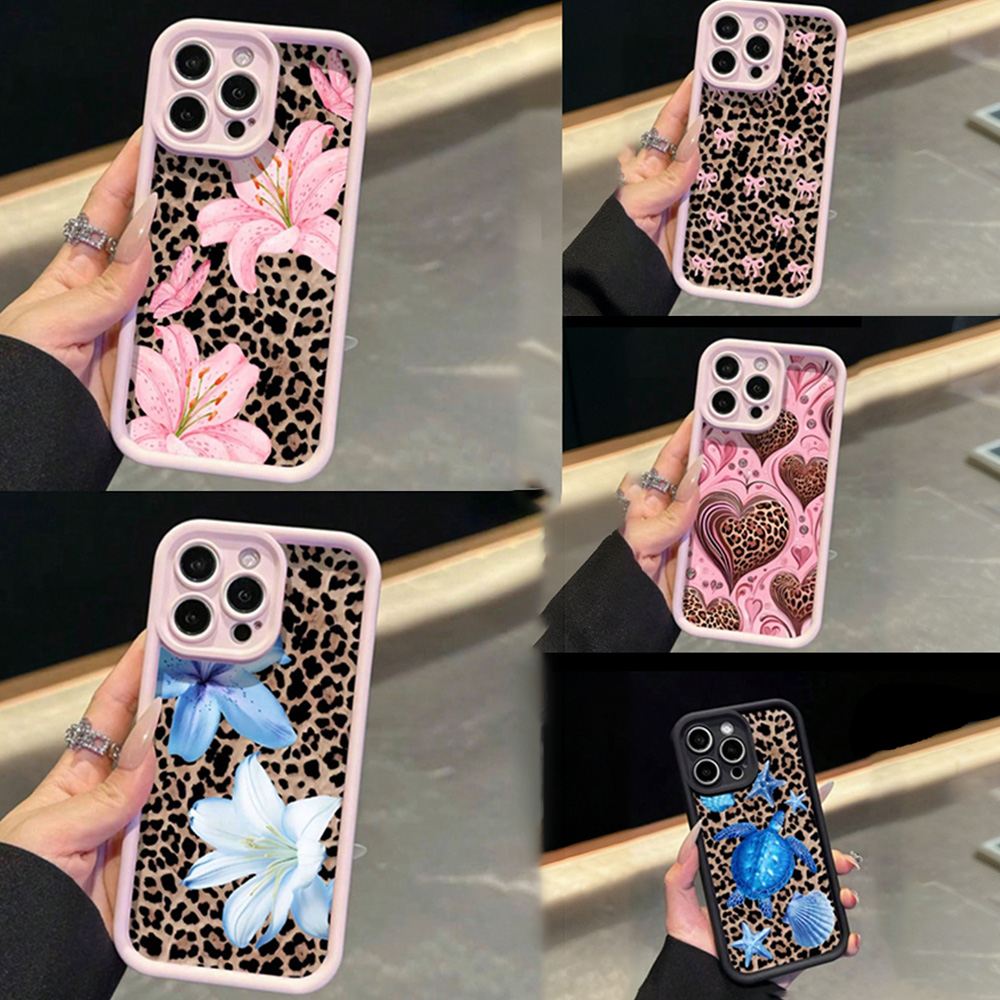 Phone Cases Like Loopy - Pink Bow Lily Flower Leopard Print