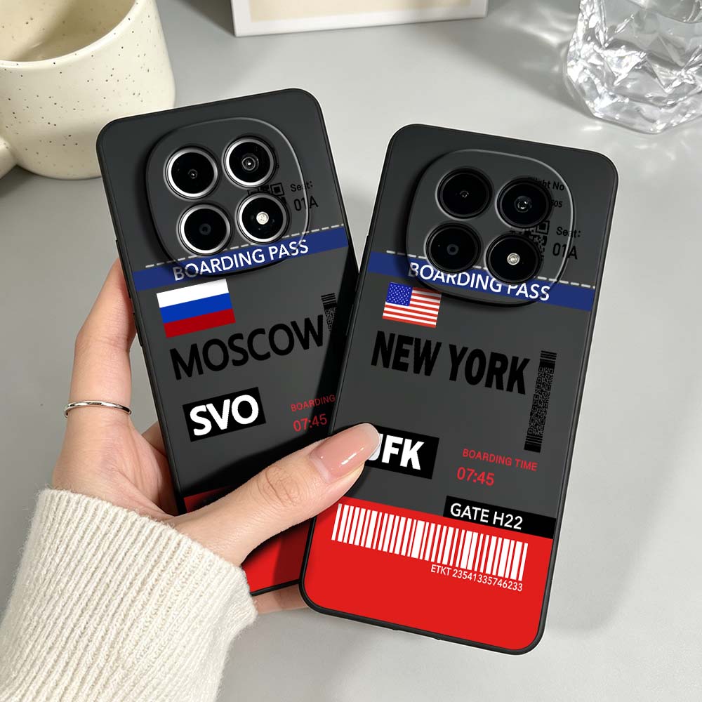 Phone Cases York - Travel Ticket New York Moscow For