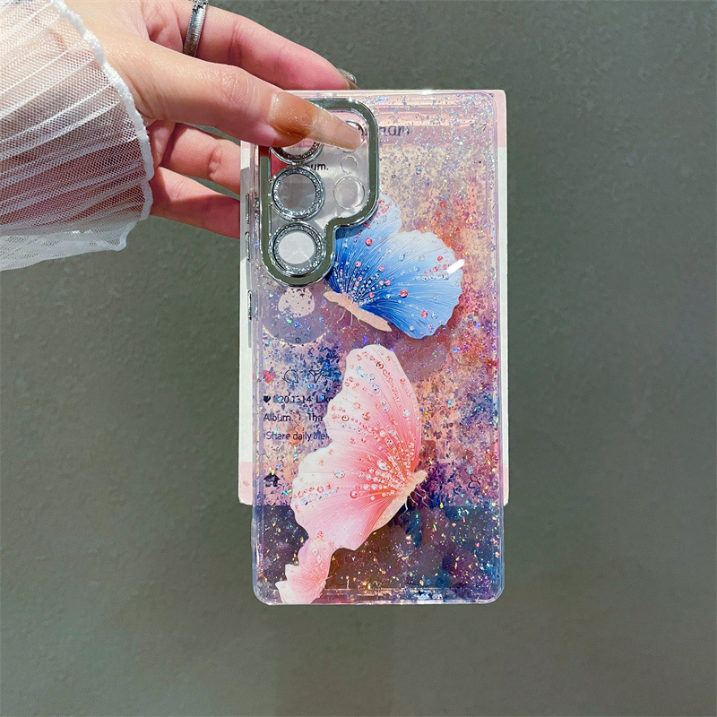 Luxury Oil Painting Flowers Bu - đánh giá và giá Glitter Shockproof Case