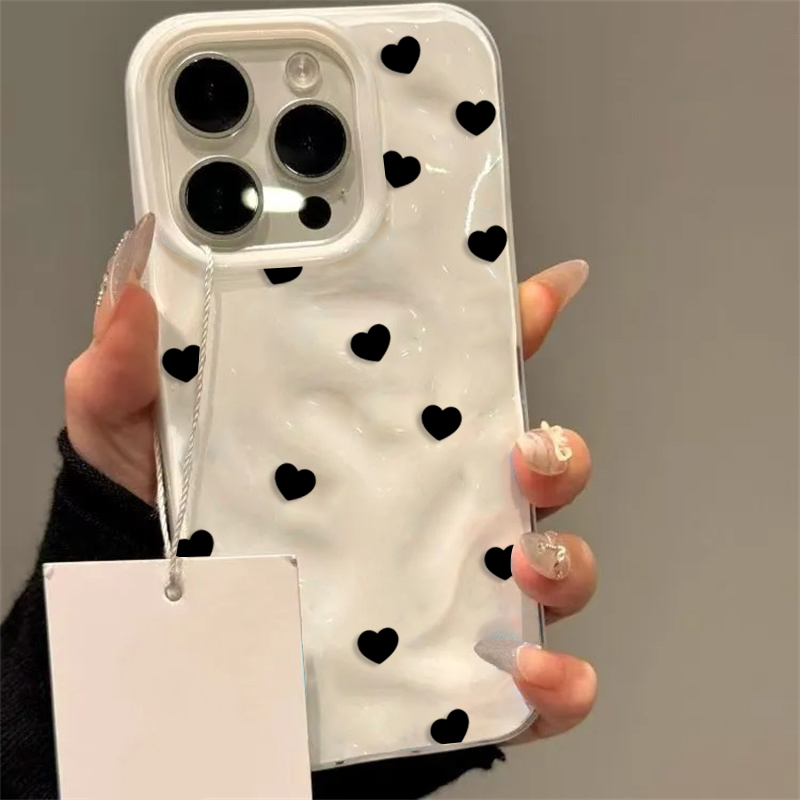 Aesthetic Cute Black Heart Sho - đánh giá và giá Phone Cases Aesthetic