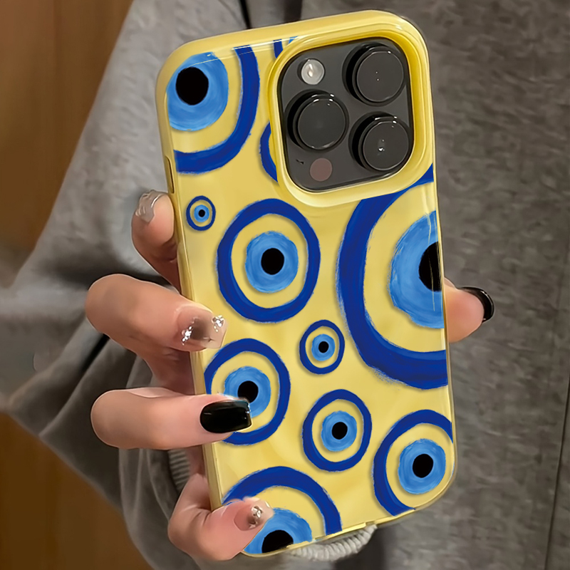 Retro Blue Eye Design TPU Phon - đánh giá và giá Phone Cases Designer
