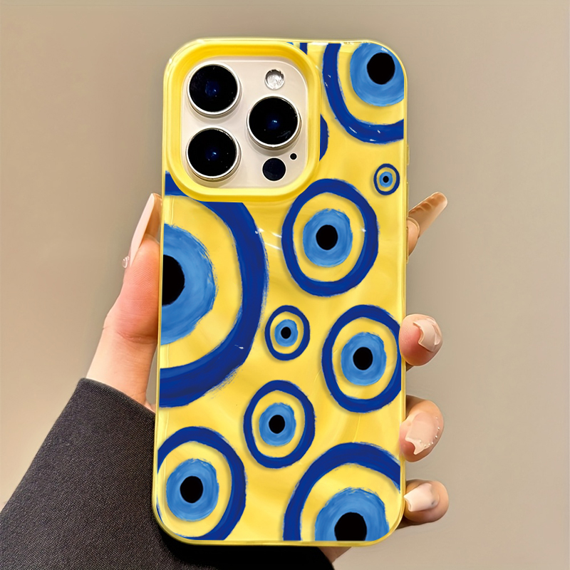 Retro Blue Eye Design TPU Phon - đánh giá và giá Phone Cases Designer