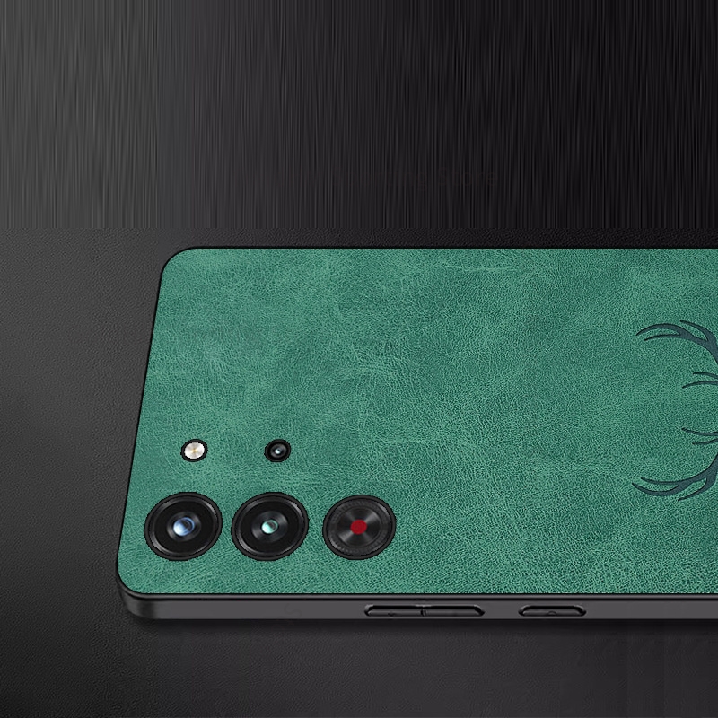3D Cartoon Elk Deer Head Leath - đánh giá và giá Phone Cases Red Deer