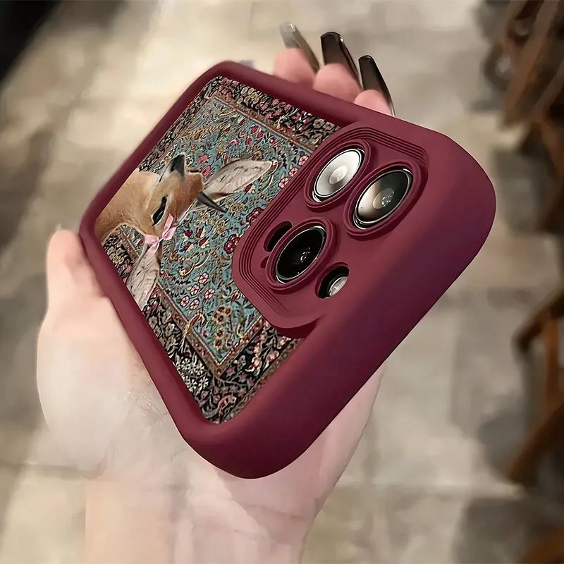 Wine Red Tapestry Deer Print C - đánh giá và giá Phone Cases Red Deer