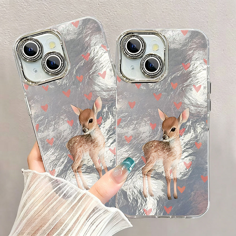 Cute Korean Red Love Deer Phon - đánh giá và giá Phone Cases Red Deer