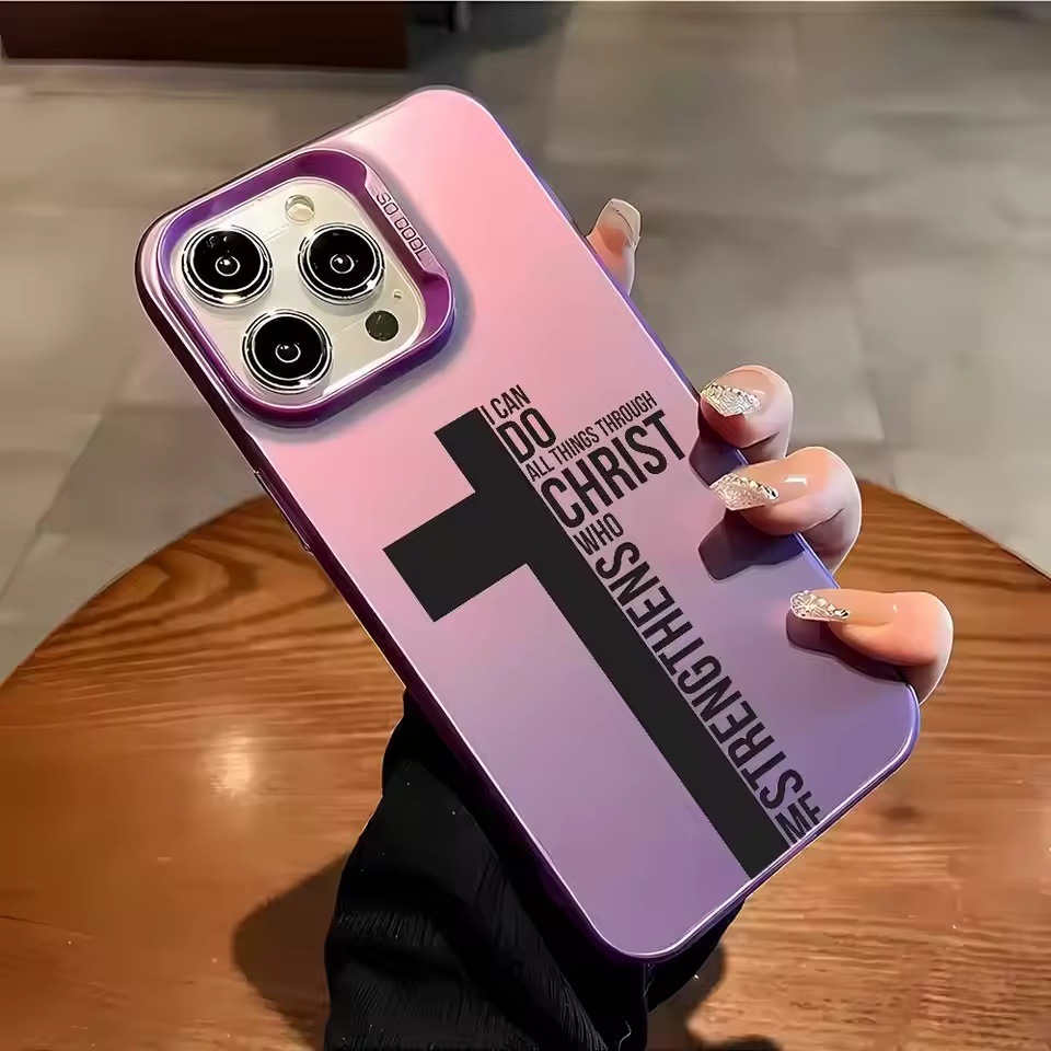 Anti Fingerprint Cross Bible P - đánh giá và giá Phone Cases Iphone 15 Pro Max