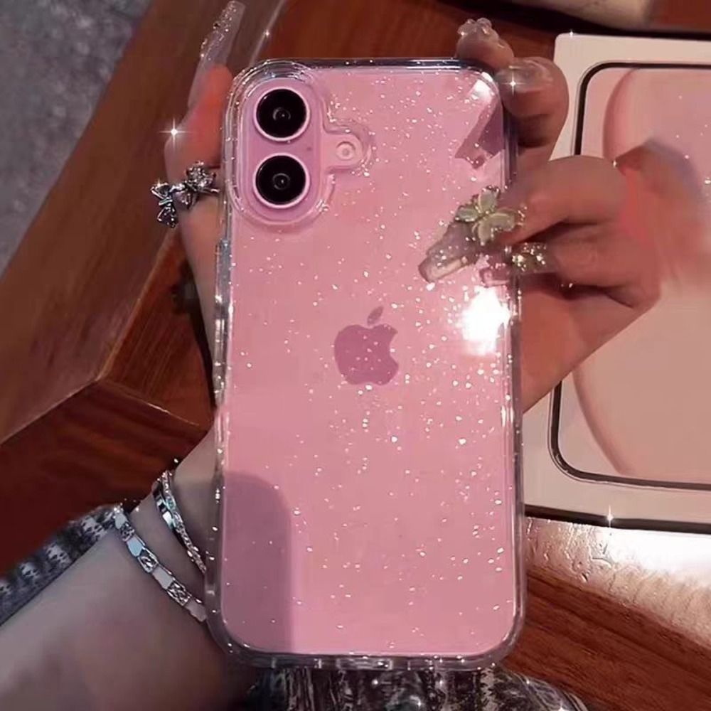 Pink Glitter Bling Clear Soft  - đánh giá và giá Phone Cases Pinterest