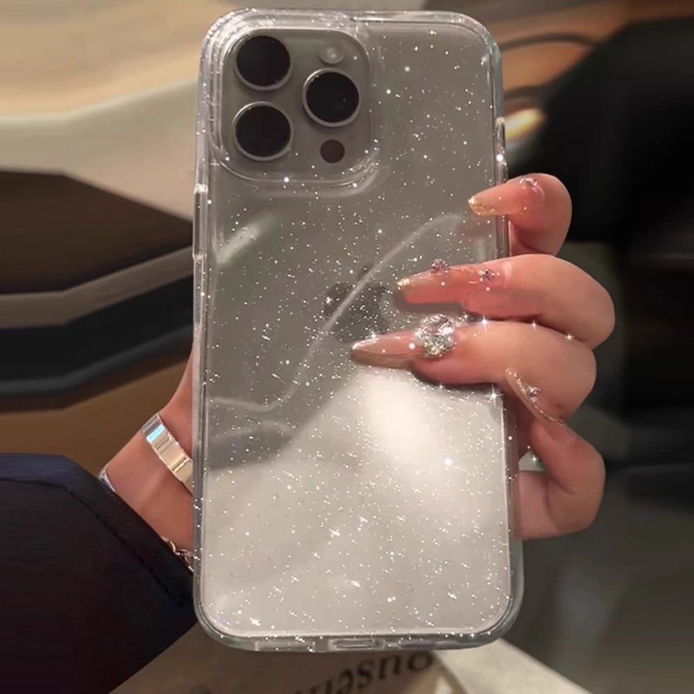 Pink Glitter Bling Clear Soft  - đánh giá và giá Phone Cases Pinterest