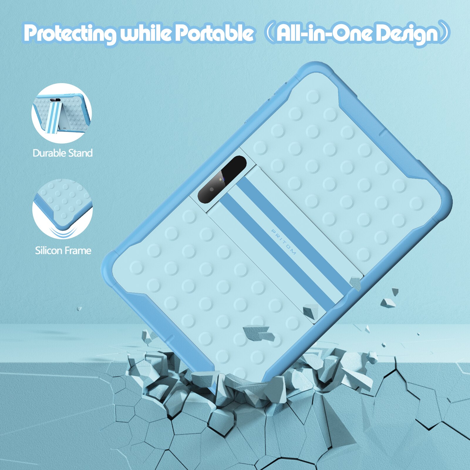 Pritom 10 Inch Kids Tablet And - đánh giá và giá Phone Cases Android