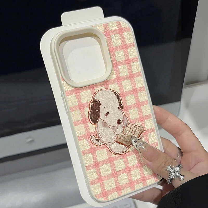 Cute Vintage Book Dog Litchi P - đánh giá và giá Phone Cases Vintage