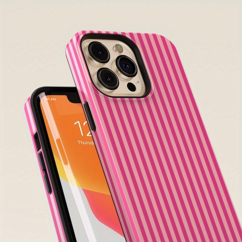 Striped Pink on Pink Tough Pho - đánh giá và giá Buy Phone Cases