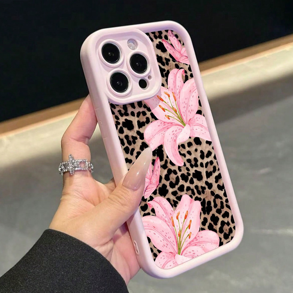 Pink Bow Lily Flower Leopard P - đánh giá và giá Phone Cases Like Loopy