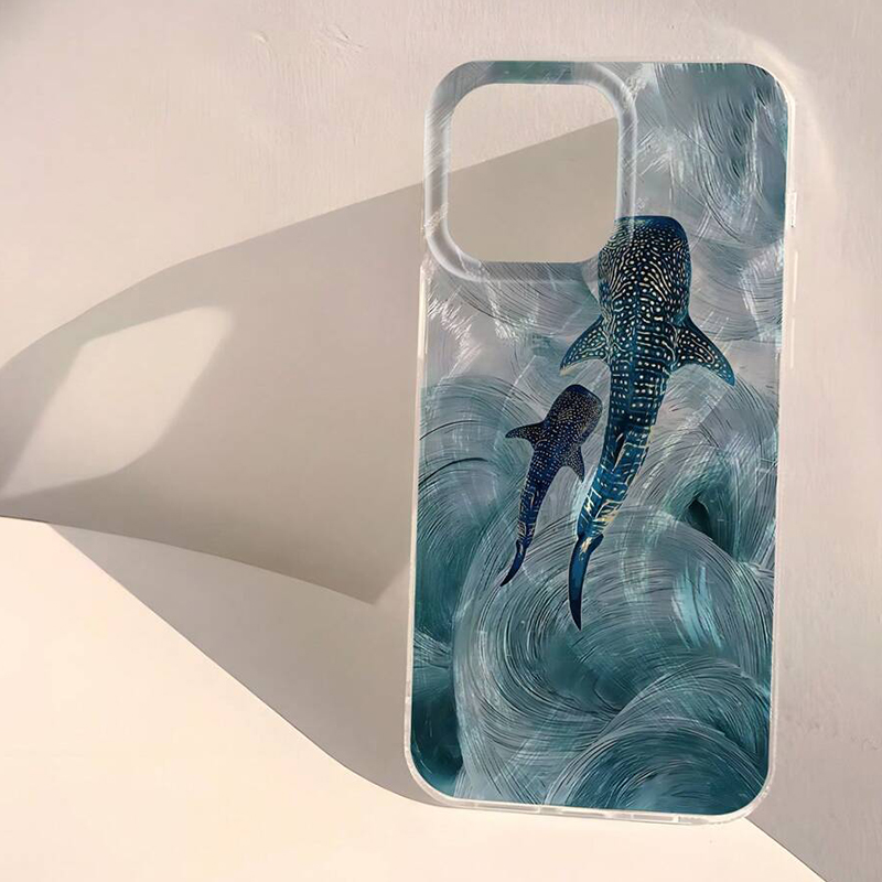 Ocean Shark Whale Design Phone - đánh giá và giá Phone Cases Designer