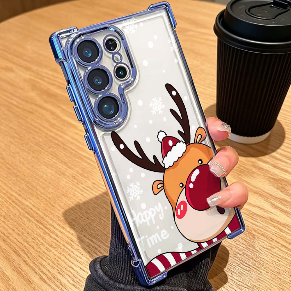 Cartoon Red Nose Deer Anti-Dro - đánh giá và giá Phone Cases Red Deer