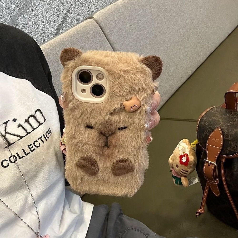 Luxury Capybara Fluffy Fur Pho - đánh giá và giá Phone Cases Apple