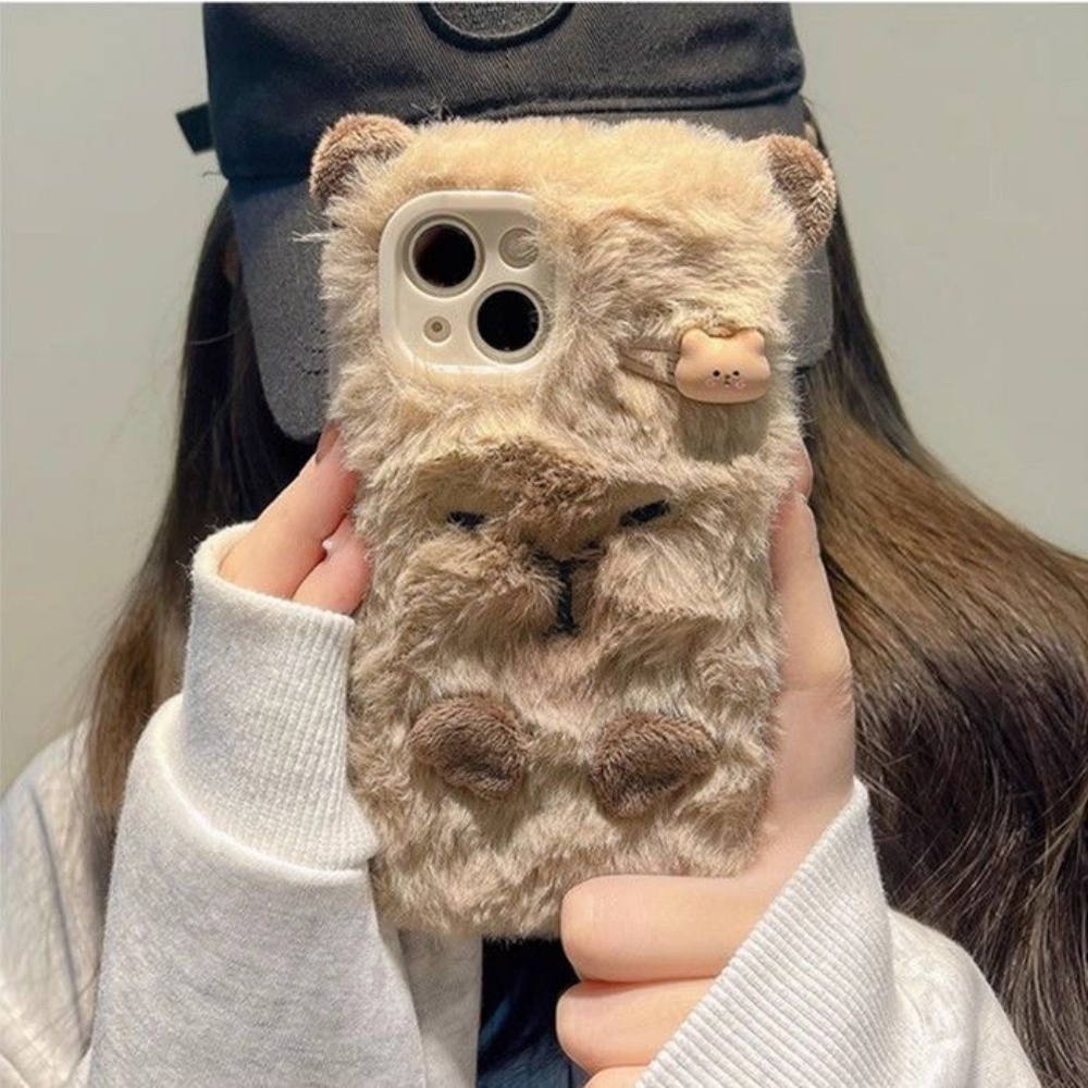 Luxury Capybara Fluffy Fur Pho - đánh giá và giá Phone Cases Apple