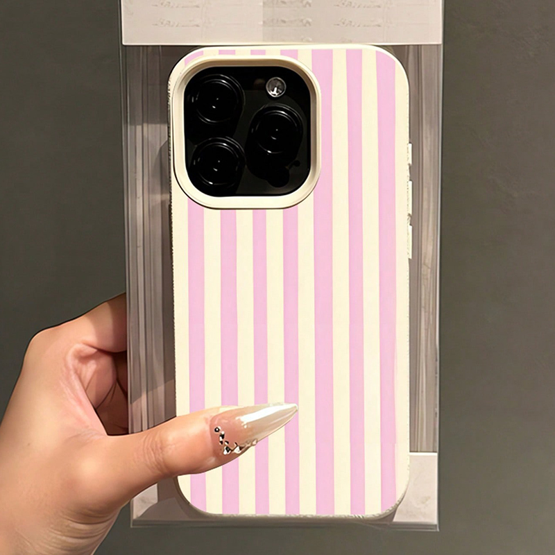 Simple Pink Vertical Striped L - đánh giá và giá Phone Cases Like Loopy