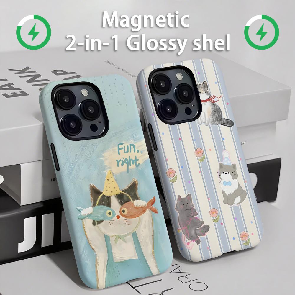 Cute cats and dogs  Phone Case - đánh giá và giá Phone Cases Iphone 15 Pro Max
