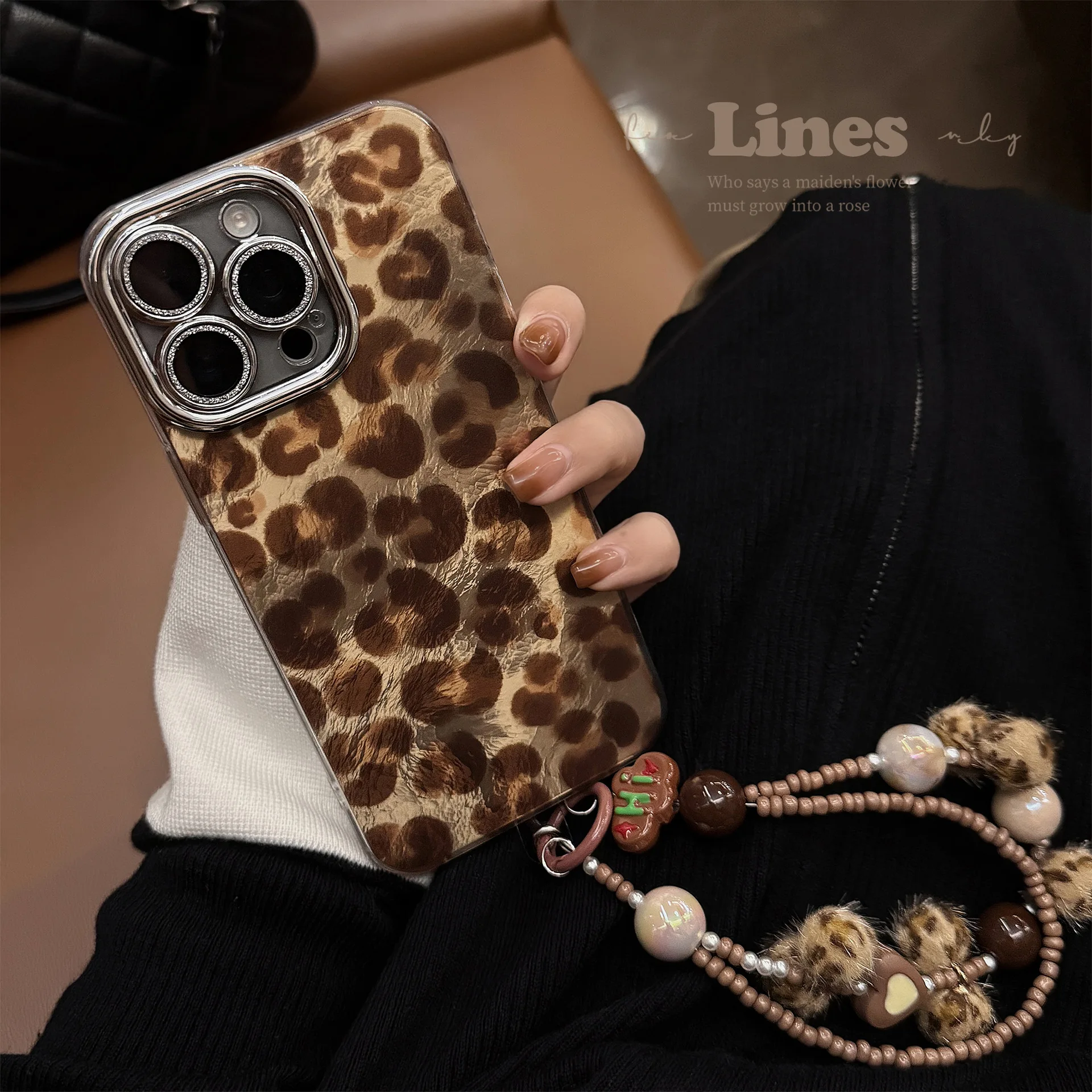 Luxury Leopard Print With Lany - đánh giá và giá Glitter Shockproof Case