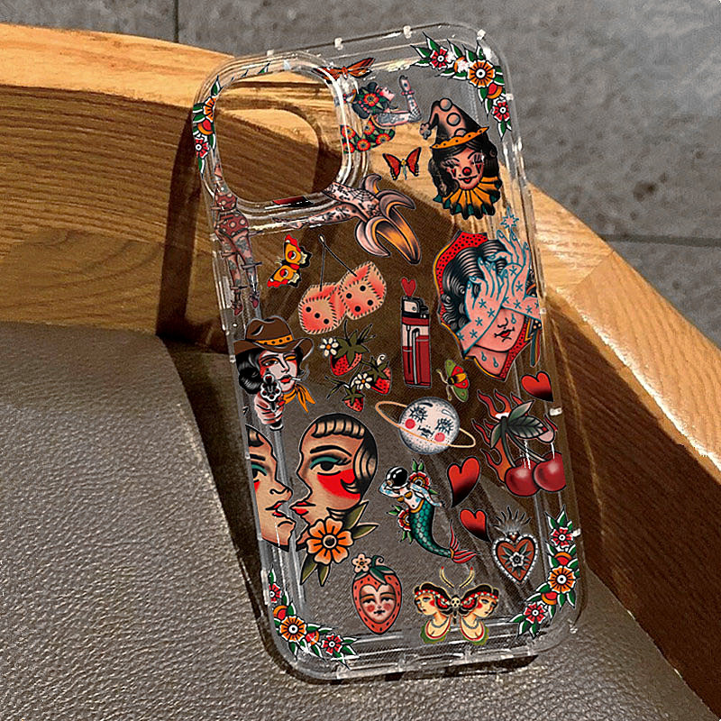 Transparent Vintage Collage De - đánh giá và giá Phone Cases Vintage
