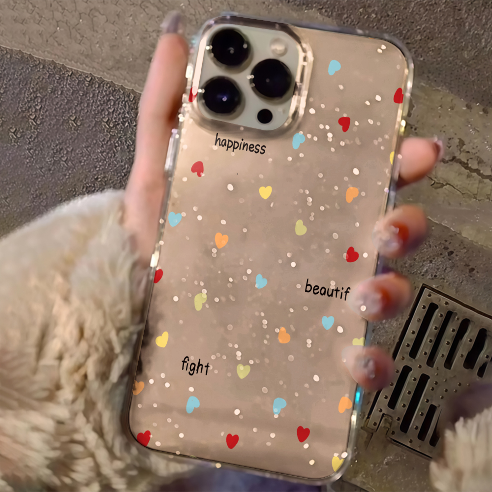 Luxury Simple Polka Dots Clear - đánh giá và giá Glitter Shockproof Case
