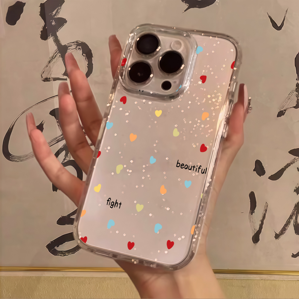 Luxury Simple Polka Dots Clear - đánh giá và giá Glitter Shockproof Case