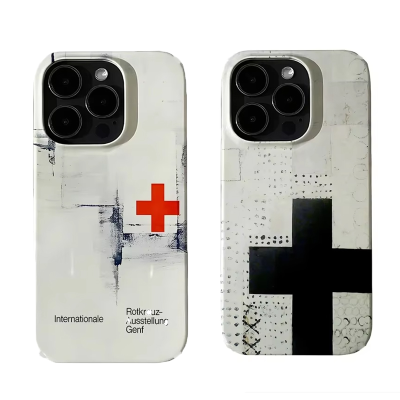 Hot Sale Ins Retro Red Cross A - đánh giá và giá Buy Phone Cases