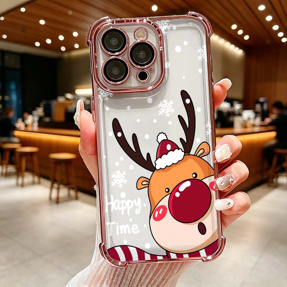 Cartoon Red Nose Deer Phone Ca - đánh giá và giá Phone Cases Red Deer