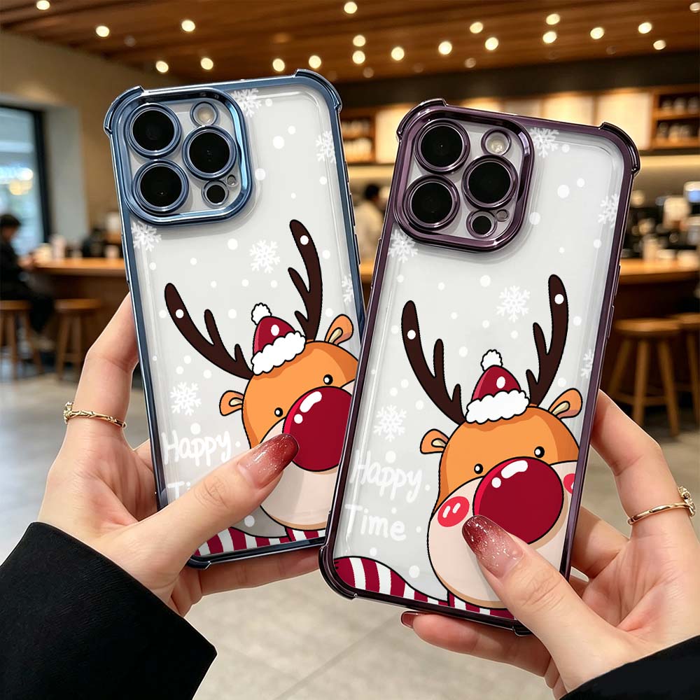 Cartoon Red Nose Deer Phone Ca - đánh giá và giá Phone Cases Red Deer