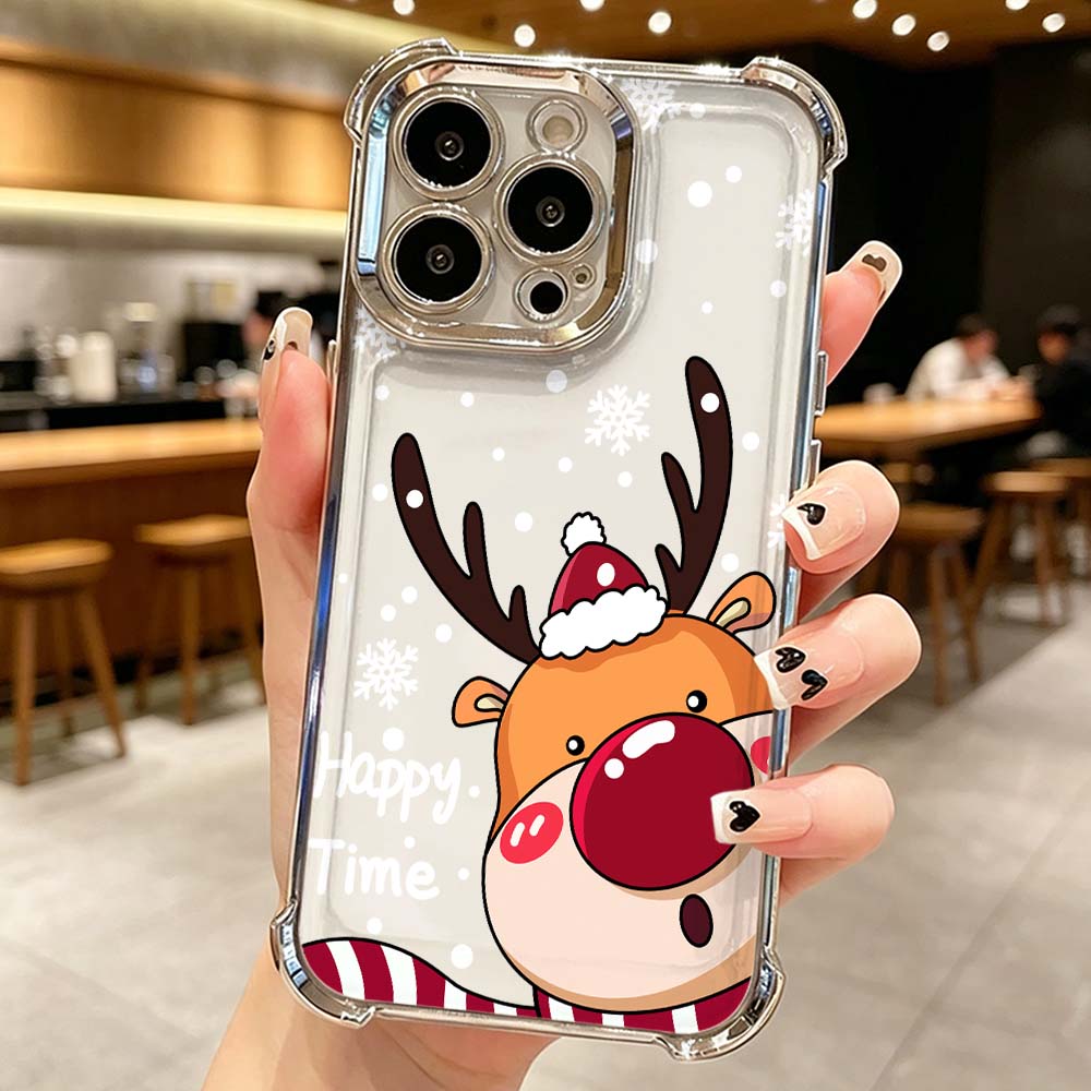 Cartoon Red Nose Deer Phone Ca - đánh giá và giá Phone Cases Red Deer