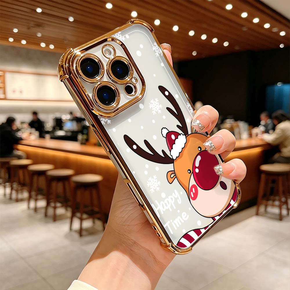 Cartoon Red Nose Deer Phone Ca - đánh giá và giá Phone Cases Red Deer