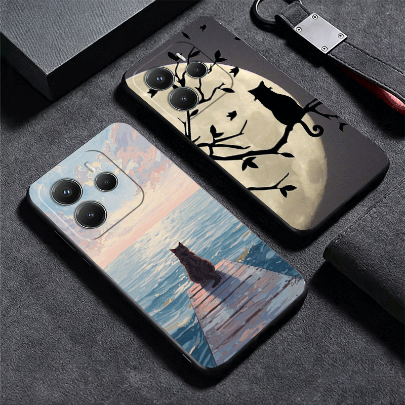 Black Cat Aesthetic Pattern So - đánh giá và giá Phone Cases Shein
