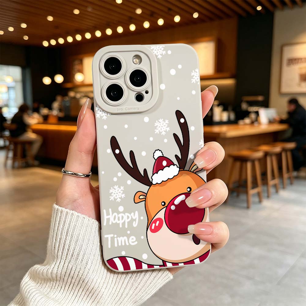 Cartoon Red Nose Deer Phone Ca - đánh giá và giá Phone Cases Red Deer