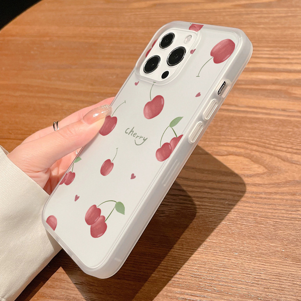 Cherry Phone Case Frosted For  - đánh giá và giá Phone Cases Iphone 15 Pro Max