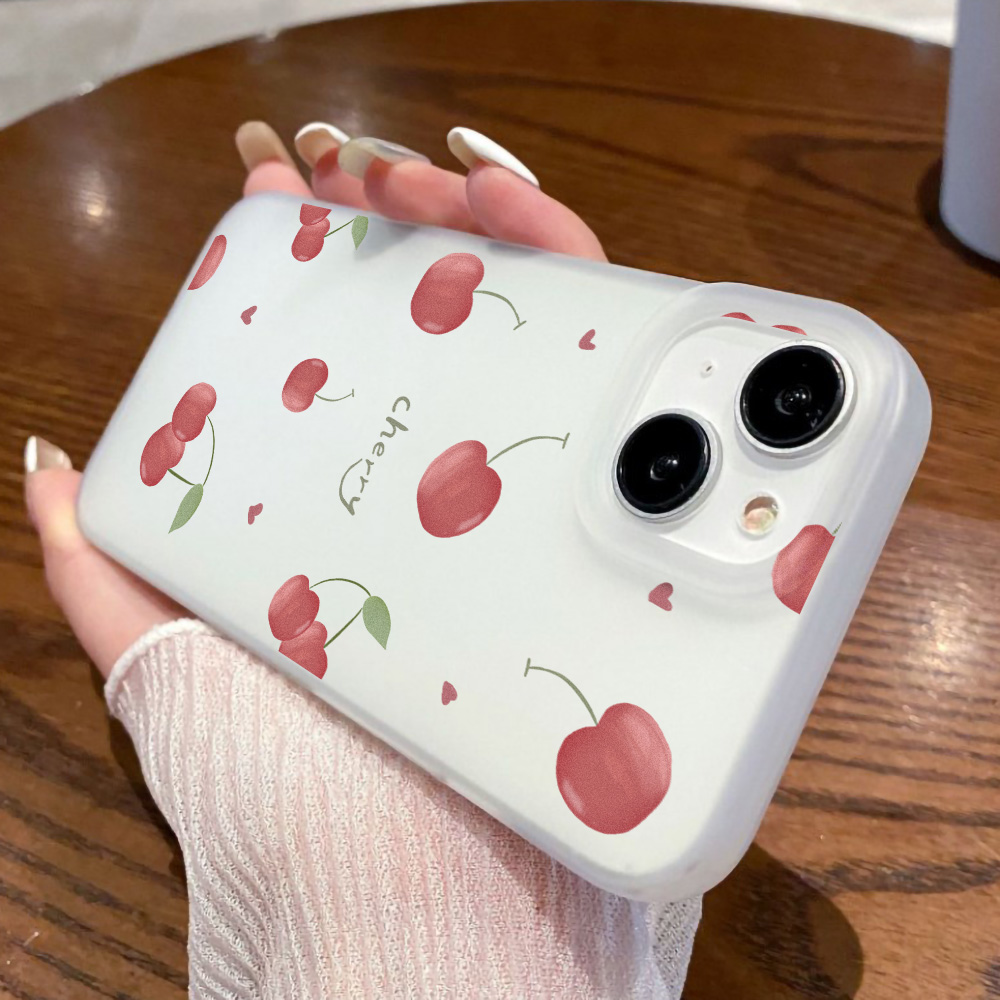 Cherry Phone Case Frosted For  - đánh giá và giá Phone Cases Iphone 15 Pro Max