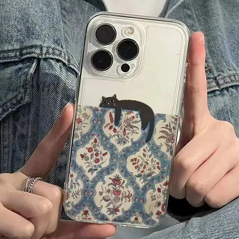 Retro Black Cat Pattern Vintag - đánh giá và giá Phone Cases Vintage