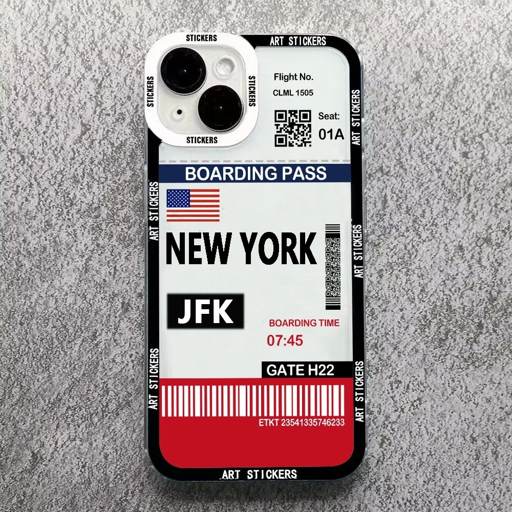 World City Travel Ticket Label - đánh giá và giá Phone Cases York