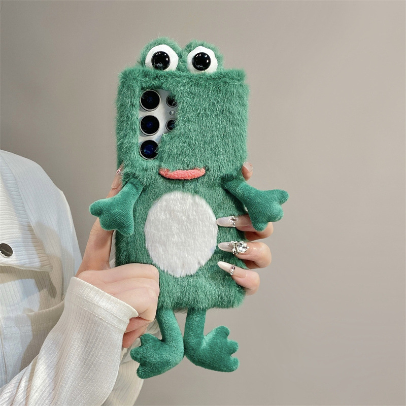 Plush Frog Phone Case, Cute Gr - đánh giá và giá Samsung Galaxy S25