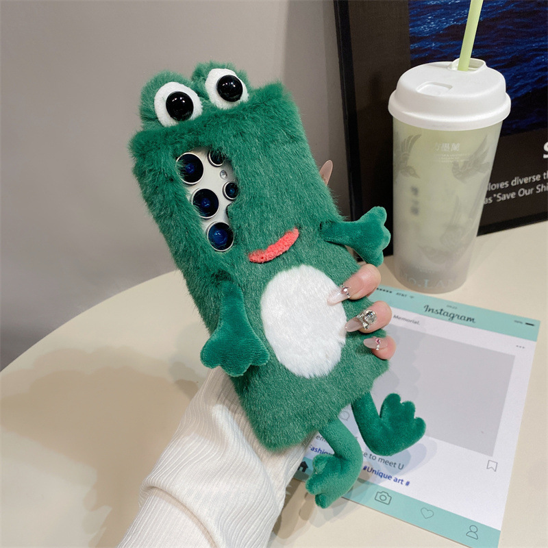 Plush Frog Phone Case, Cute Gr - đánh giá và giá Samsung Galaxy S25