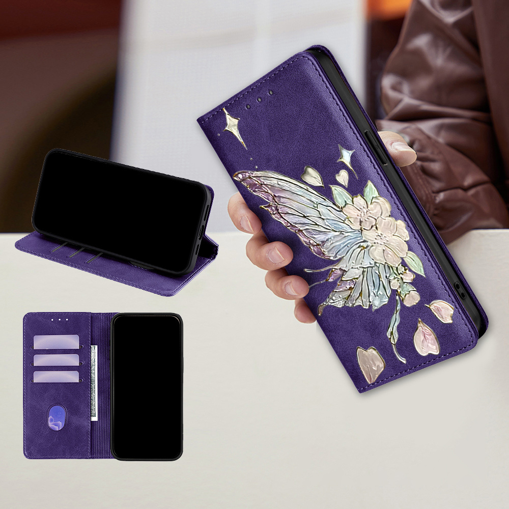 Painted Magnetic Flip Leather  - đánh giá và giá Phone Cases Samsung S25 Fe